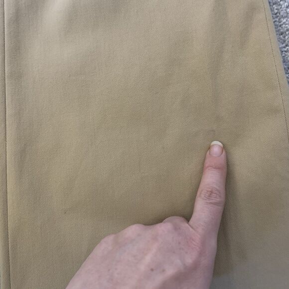 St John Sport Women’s 4 Khaki Wide Leg Pants NWT Flawed Bleach Spots Hong Kong - Picture 16 of 16